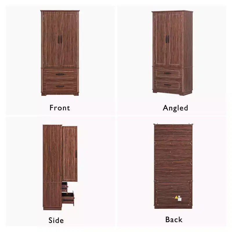 Mobile dispensa da 71 pollici con 2 cassetti, 3 ripiani e 8 scomparti sull'anta – Dispensa da cucina indipendente