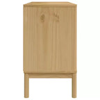 Credenza in legno massello di pino con cassetti e ante