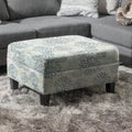 Christopher Knight Home Karaugh Contemporary Floral Pattern Storage Ottoman with Birch Legs