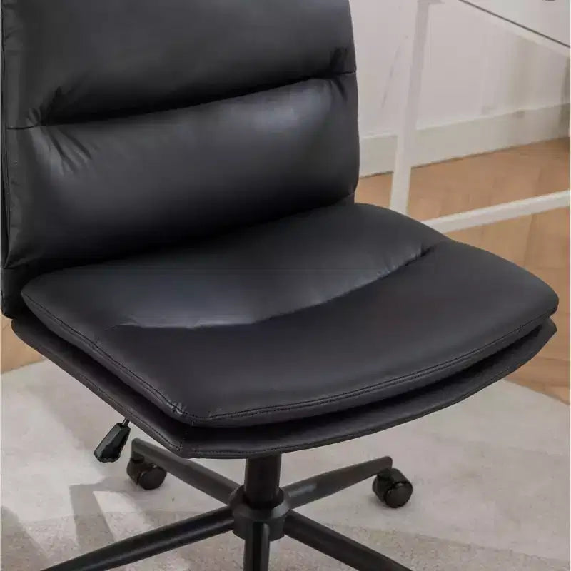 Adjustable Swivel Office Chair with Wide Seat