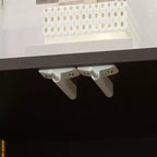 Madia con motivo effetto legno e illuminazione integrata