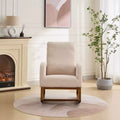 Okak Modern 27.2W Rocking Accent Chair Living Room Chair with High Back and Side Pocket Comfy Chair Armchair for Bedroom Nursery