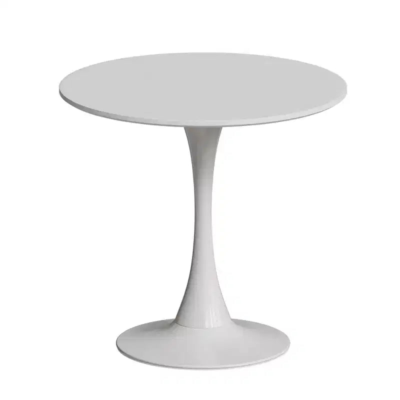 Small Round Dining Table with Metal Base