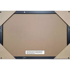 Specchio da Parete per Bagno Carter Dark Gold con Cornice in Legno Smussato