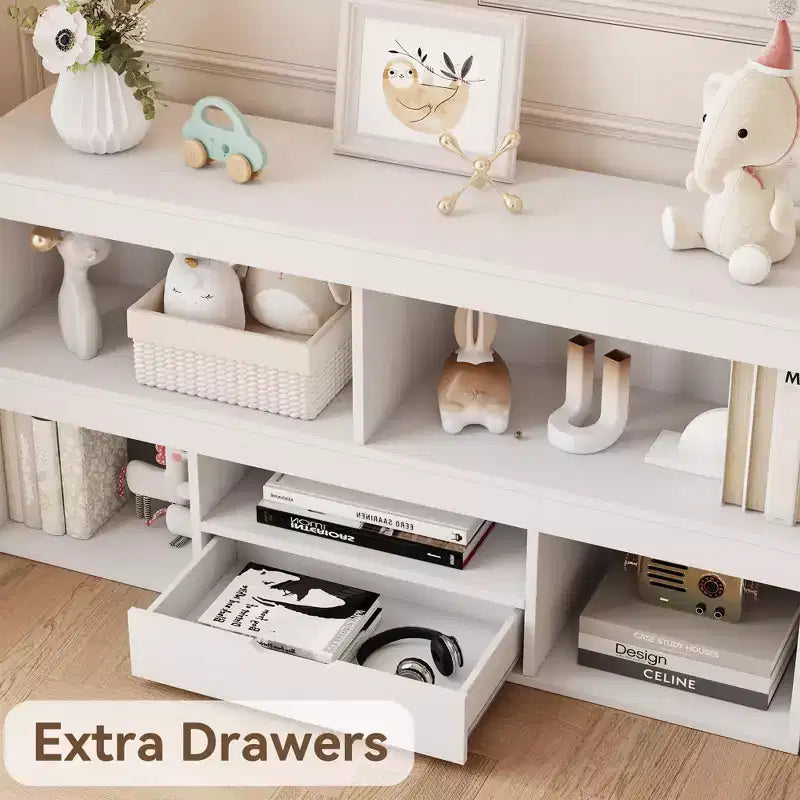 Organizzatore portaoggetti a 5 cubi per bambini con cassetto