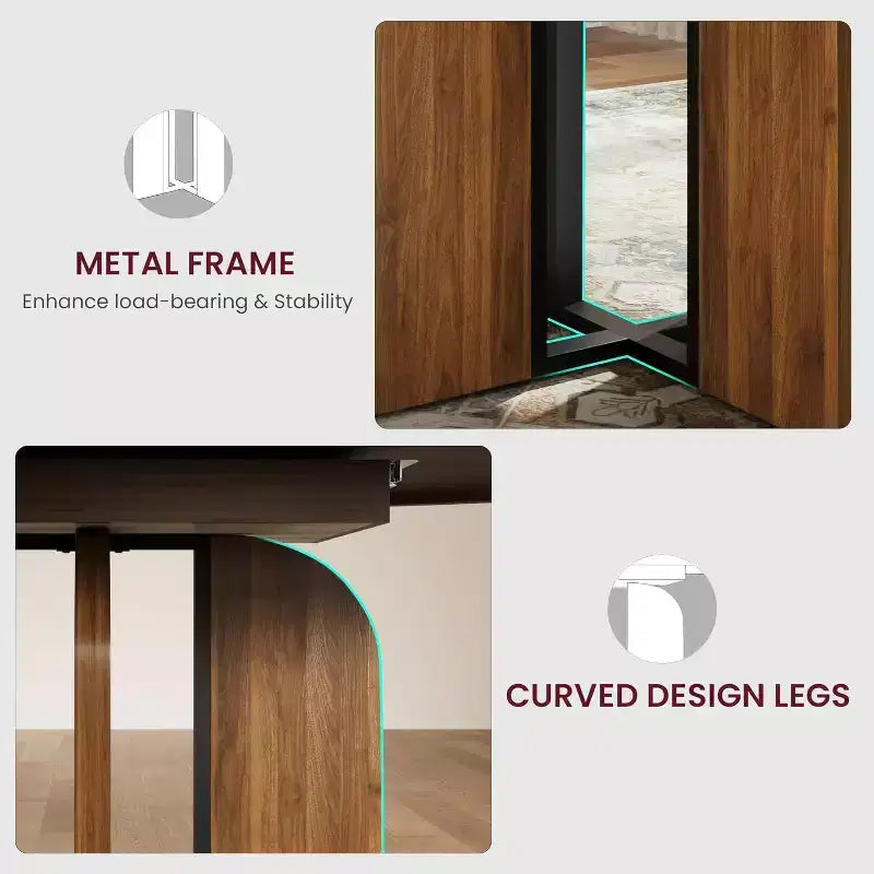 Tavolo da pranzo rotondo allungabile, 119–160 cm, 4-8 posti, piano in legno
