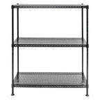 Scaffale a 3 ripiani in metallo perforato, 30,5 cm P x 61 cm L x 71 cm A