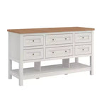 Walker Edison Free-Standing Kitchen Island with 6 Drawers