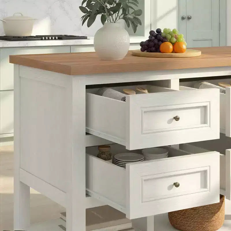 Isola da cucina indipendente con 6 cassetti