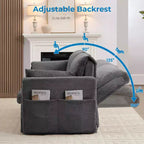 Divano letto convertibile con schienale regolabile, Bubble Fleece