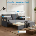 Divano letto convertibile con schienale regolabile, Bubble Fleece