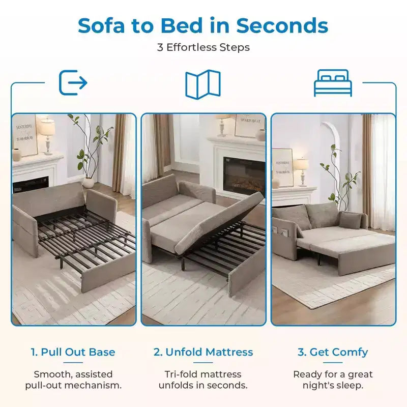 Divano letto convertibile con schienale regolabile, Bubble Fleece