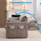 Divano letto convertibile con schienale regolabile, Bubble Fleece