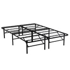 Telaio letto pieghevole in metallo con spazio contenitore sottostante, nessuna rete necessaria, misure Queen/King