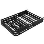 Telaio letto pieghevole in metallo con spazio contenitore sottostante, nessuna rete necessaria, misure Queen/King