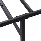 Telaio letto pieghevole in metallo con spazio contenitore sottostante, nessuna rete necessaria, misure Queen/King