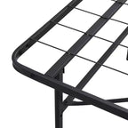 Telaio letto pieghevole in metallo con spazio contenitore sottostante, nessuna rete necessaria, misure Queen/King