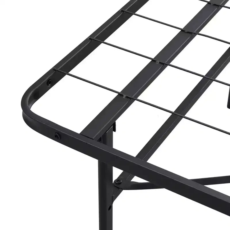 Telaio letto pieghevole in metallo con spazio contenitore sottostante, nessuna rete necessaria, misure Queen/King
