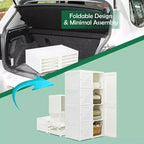 Armadio Portatile con 8 Scomparti e Spazio Superiore