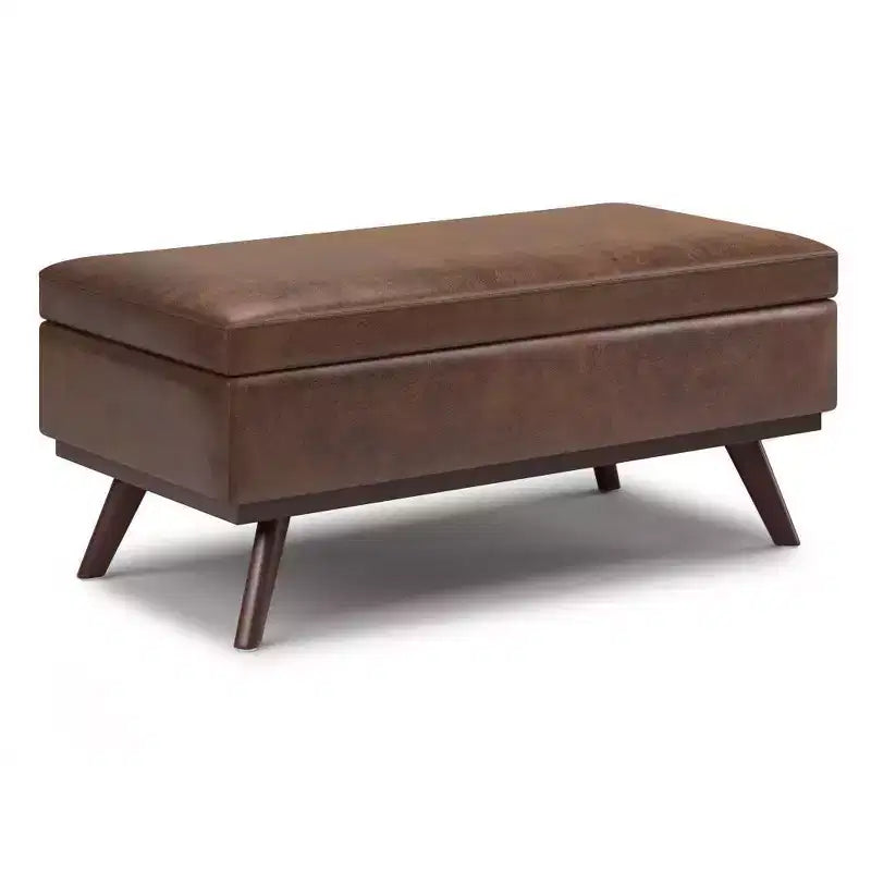 Tavolino contenitore/pouf grande con piano sollevabile