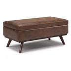 Tavolino contenitore/pouf grande con piano sollevabile