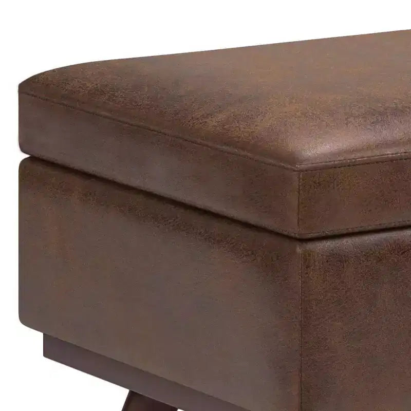 Tavolino contenitore/pouf grande con piano sollevabile