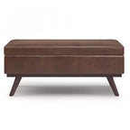 Tavolino contenitore/pouf grande con piano sollevabile