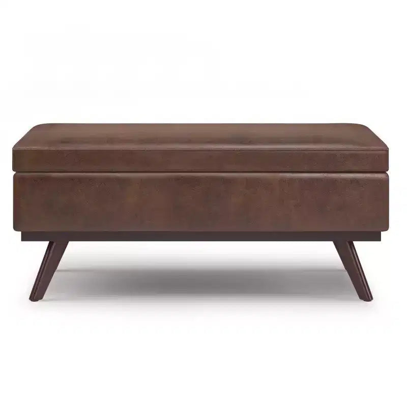 Tavolino contenitore/pouf grande con piano sollevabile