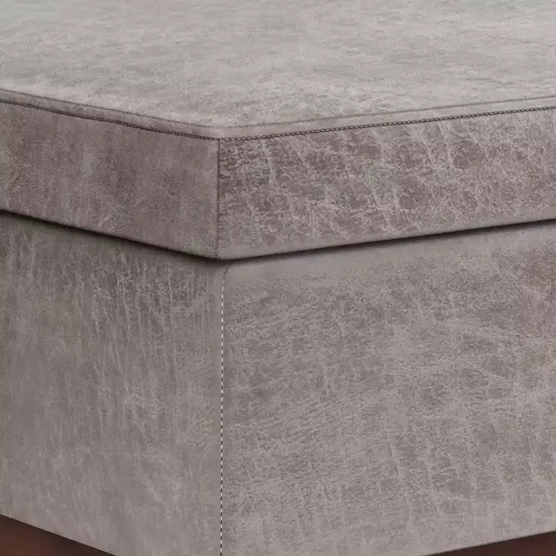 Tavolino contenitore/pouf grande con piano sollevabile