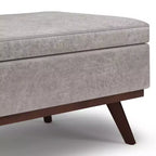 Tavolino contenitore/pouf grande con piano sollevabile