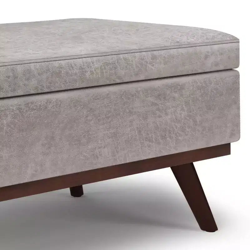 Tavolino contenitore/pouf grande con piano sollevabile