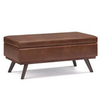 Tavolino contenitore/pouf grande con piano sollevabile