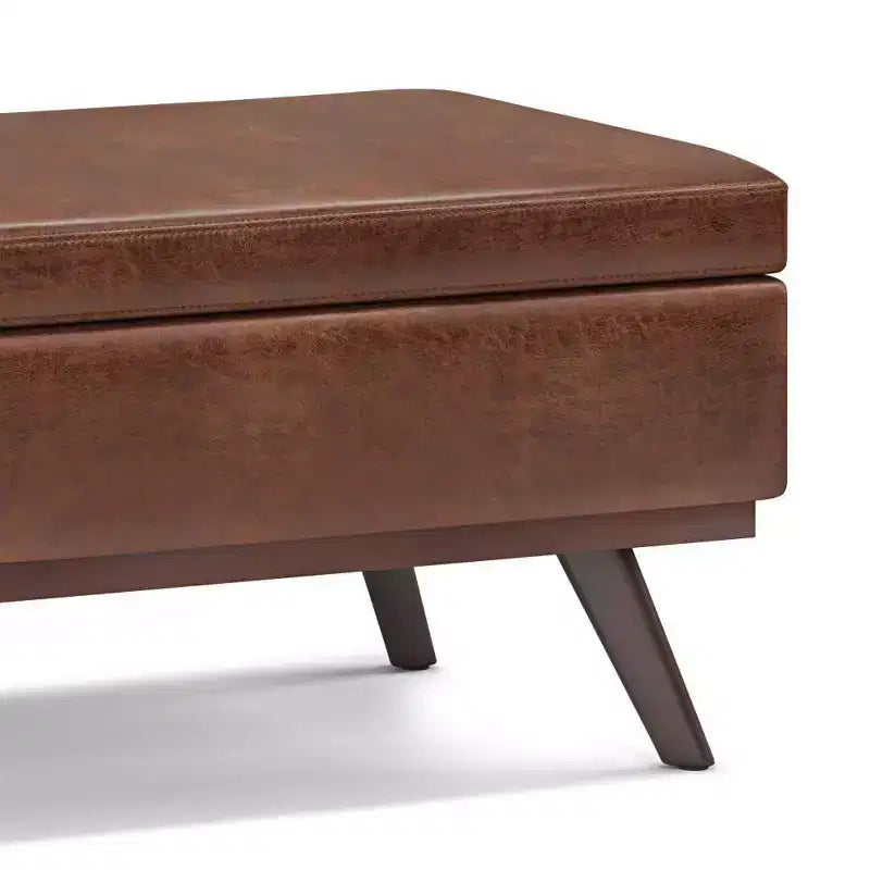 Tavolino contenitore/pouf grande con piano sollevabile
