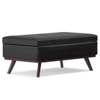 Tavolino contenitore/pouf grande con piano sollevabile