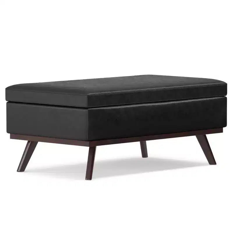 Tavolino contenitore/pouf grande con piano sollevabile
