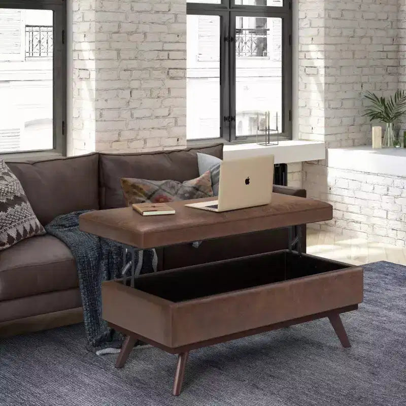 Large Lift Top Coffee Table Storage Ottoman